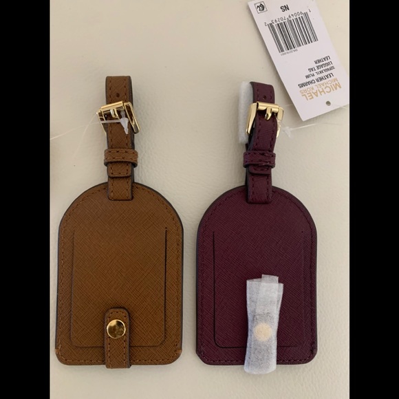 Michael Kors Jet Set Saffiano Leather Luggage Tag - Picture 3 of 3